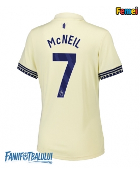 Everton Dwight McNeil #7 Tricou Fotbal Replică 2025-26 Femei Deplasare